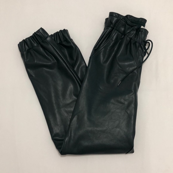 Abercrombie & Fitch Pants - Abercrombie & Fitch vegan leather jogger